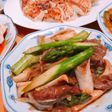 アスパラと牛肉のオイスター炒め