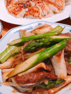 アスパラと牛肉のオイスター炒め-レシピのメイン写真
