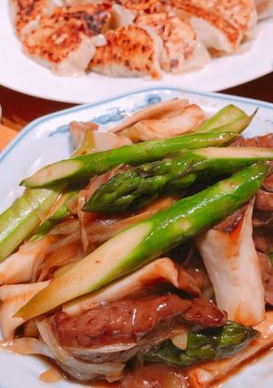 アスパラと牛肉のオイスター炒め-レシピのメイン写真