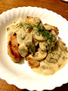 豚ヒレ肉のマッシュルームクリームソース-レシピのメイン写真