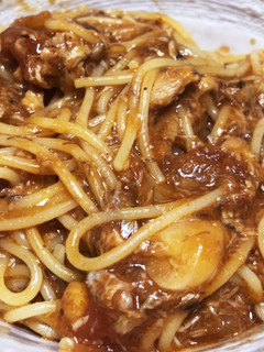 サバ缶とトマトソースの簡単栄養補給パスタ-レシピのメイン写真