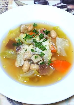春野菜と大豆のコンソメスープ♪-レシピのメイン写真