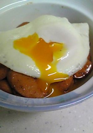 お魚ソーセージでスパムむすびっぽい丼ぶり-レシピのメイン写真