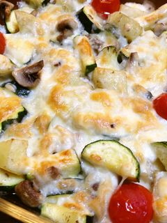 ズッキーニとマッシュルームのグラタン-レシピのメイン写真