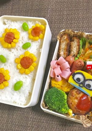 簡単ひまわりお弁当-レシピのメイン写真