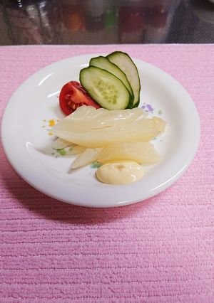 キャベツの芯でホワイトアスパラ風-レシピのメイン写真