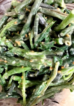 しどけの胡麻味噌マヨ-レシピのメイン写真