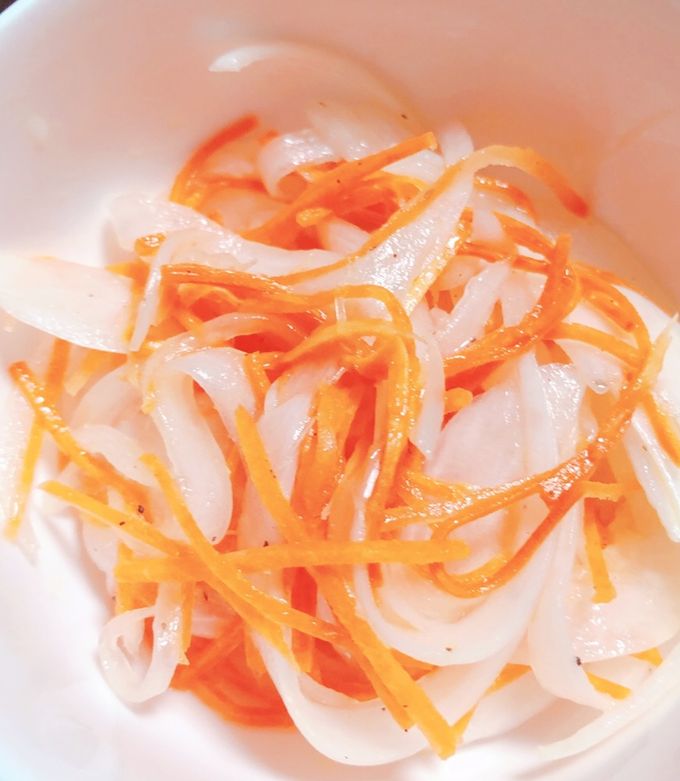 新玉ねぎとにんじんのマリネ by mewmionパパ 【クックパッド】 簡単