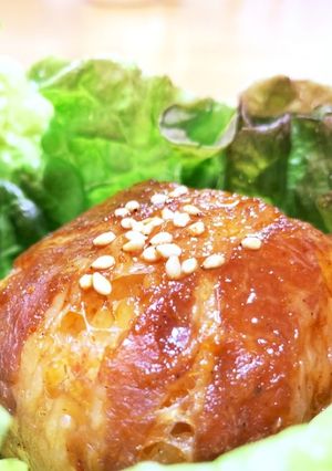 簡単★失敗しない！肉巻き焼きおにぎり♡-レシピのメイン写真