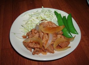 薄切りロースで豚の生姜焼き　新たま編-レシピのメイン写真