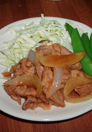薄切りロースで豚の生姜焼き　新たま編-レシピのメイン写真