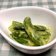 スナップエンドウのカレーマヨ和え