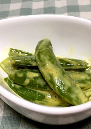 スナップエンドウのカレーマヨ和え-レシピのメイン写真