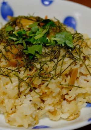 期間限定！みんなお楽しみのたけのこご飯！-レシピのメイン写真