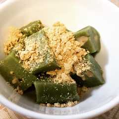 A picture of レンチンで糖質オフ♪抹茶豆乳くるみ餅.