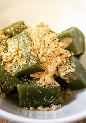 レンチンで糖質オフ♪抹茶豆乳くるみ餅-レシピのメイン写真