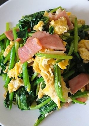ほうれん草とベーコンのバター炒め⭐簡単-レシピのメイン写真