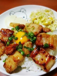 簡単&ガッツリ丼シリーズ*豚の甘辛煮丼-レシピのメイン写真