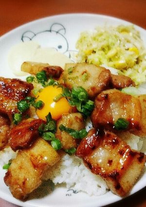 簡単&ガッツリ丼シリーズ*豚の甘辛煮丼-レシピのメイン写真
