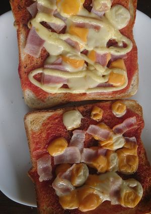 ベーコンチーズトースト-レシピのメイン写真
