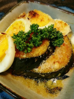 プチおかず♥️かぼちゃと卵のパン粉焼き-レシピのメイン写真