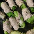 一品料理:レタスの肉巻き