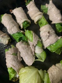 一品料理:レタスの肉巻き-レシピのメイン写真