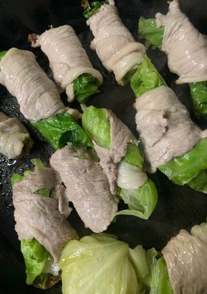 一品料理:レタスの肉巻き-レシピのメイン写真