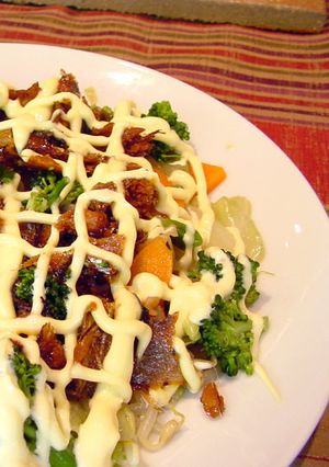 温野菜と甘露煮のコラボレーション-レシピのメイン写真