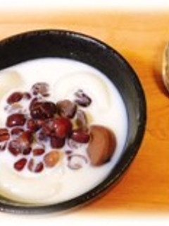甘酒入り豆乳白玉ぜんざい-レシピのメイン写真