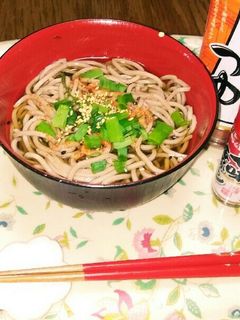 ダイエットに❗めんつゆ超簡単✨七味蕎麦☺-レシピのメイン写真