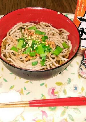 ダイエットに❗めんつゆ超簡単✨七味蕎麦☺-レシピのメイン写真