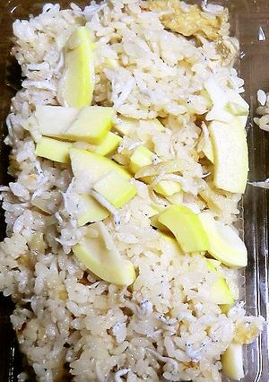 しらすぼしと油揚げ入りのたけのこご飯-レシピのメイン写真