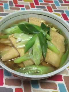 超簡単☆甘〜い!お稲荷さんのきつねうどん-レシピのメイン写真