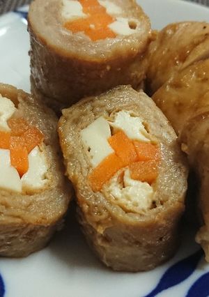 トースターで♪厚揚げの豚肉ロール-レシピのメイン写真