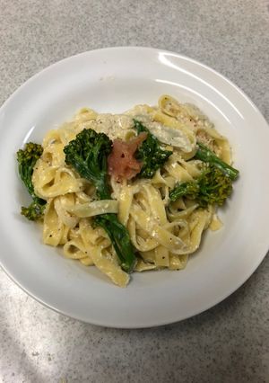 明太子クリームパスタ-レシピのメイン写真