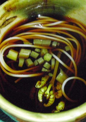 一番気に入りました♪わらびのたたき素麺♪-レシピのメイン写真