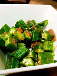 さっぱり!オクラと梅の和え物-レシピのメイン写真