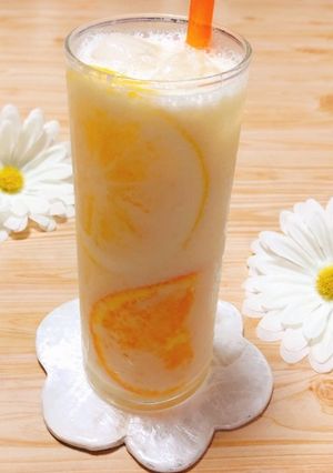 日向夏とオレンジꕤヨーグルトサイダー˚✧-レシピのメイン写真
