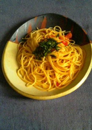 バジリコペペロンチーノ-レシピのメイン写真