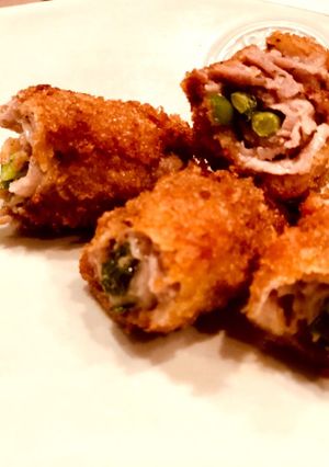 豚ロース薄切りニラ巻きカツ-レシピのメイン写真
