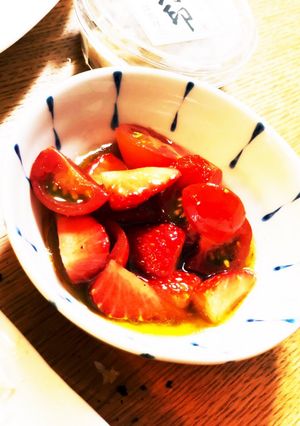 いちご＆トマトのマリネ-レシピのメイン写真