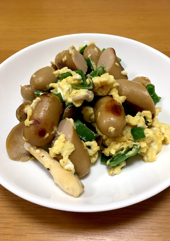 あと一品に♪ウィンナーと野菜の卵炒め-レシピのメイン写真