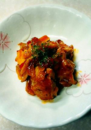 鶏とキノコのトマト煮#備忘録-レシピのメイン写真