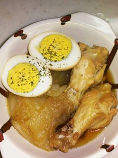 簡単☆手羽元・タマネギ・卵のうま煮-レシピのメイン写真
