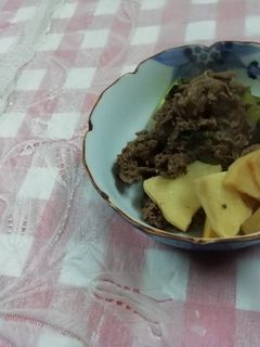 牛肉の切り落としと筍のすき焼き風煮-レシピのメイン写真
