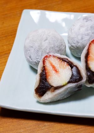 レンジで簡単！いちご大福-レシピのメイン写真