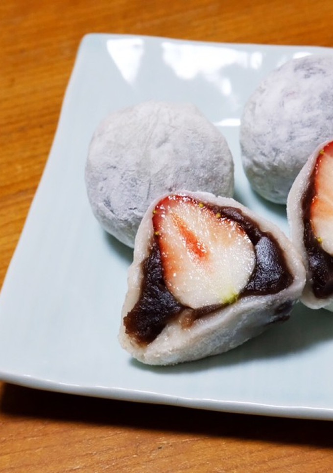 レンジで簡単！いちご大福-レシピのメイン写真