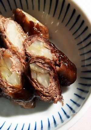 セロリの牛薄切り肉巻き-レシピのメイン写真