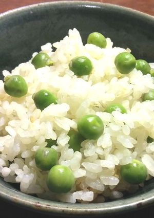 豆の味が濃いグリンピースご飯-レシピのメイン写真